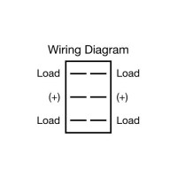 Jr Products 13025 Black On/Off/Momentary-On Rv Switch - 13025 - 342-13025F1